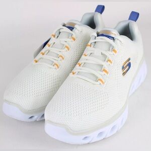 Skechers Men's Elite Flex Air-Cooled Memory Foam Shoes White/Chalk/Blue 16939WMC